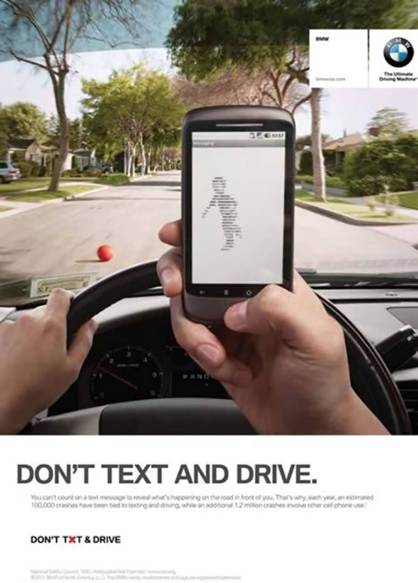 خطرات استفاده از موبایل در رانندگی