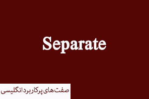 separate as an adjective