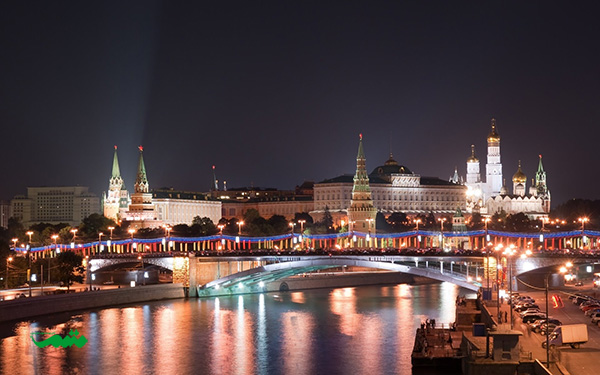 مسکو در شب