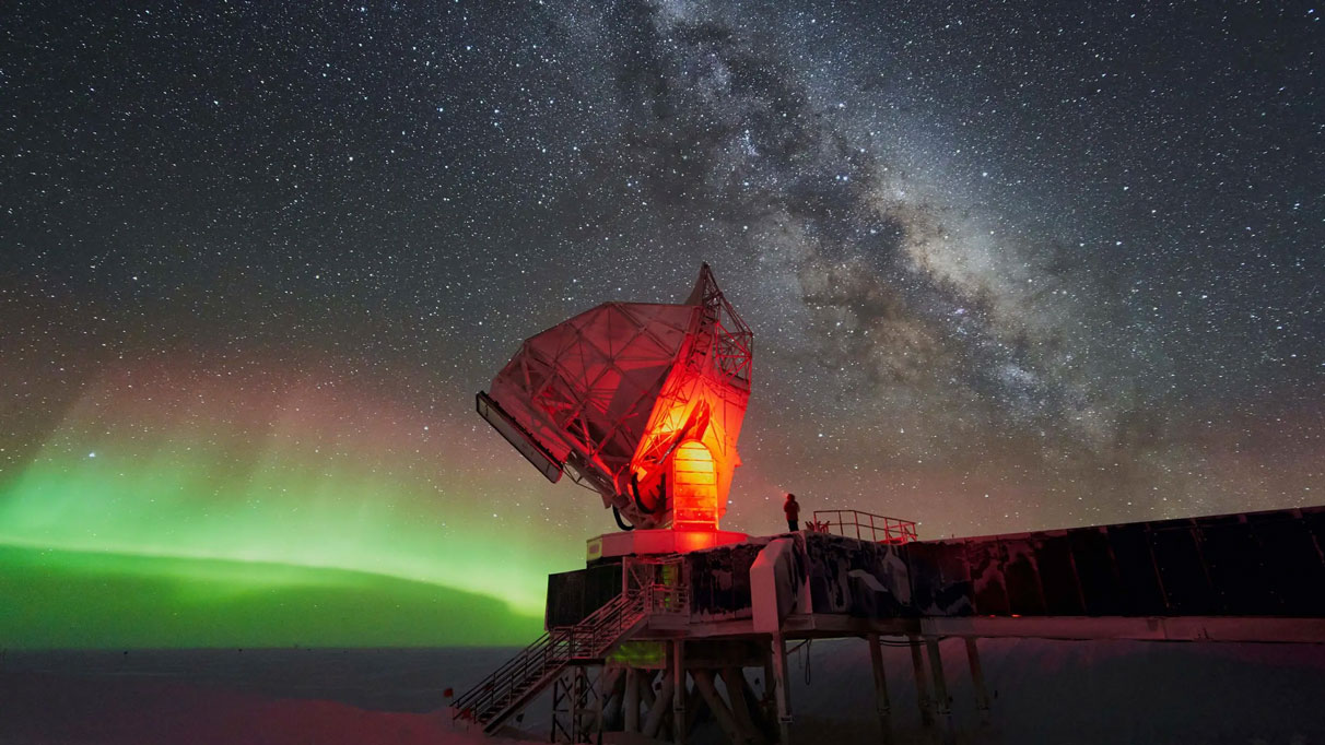 عکس تلسکوپ قطب جنوب