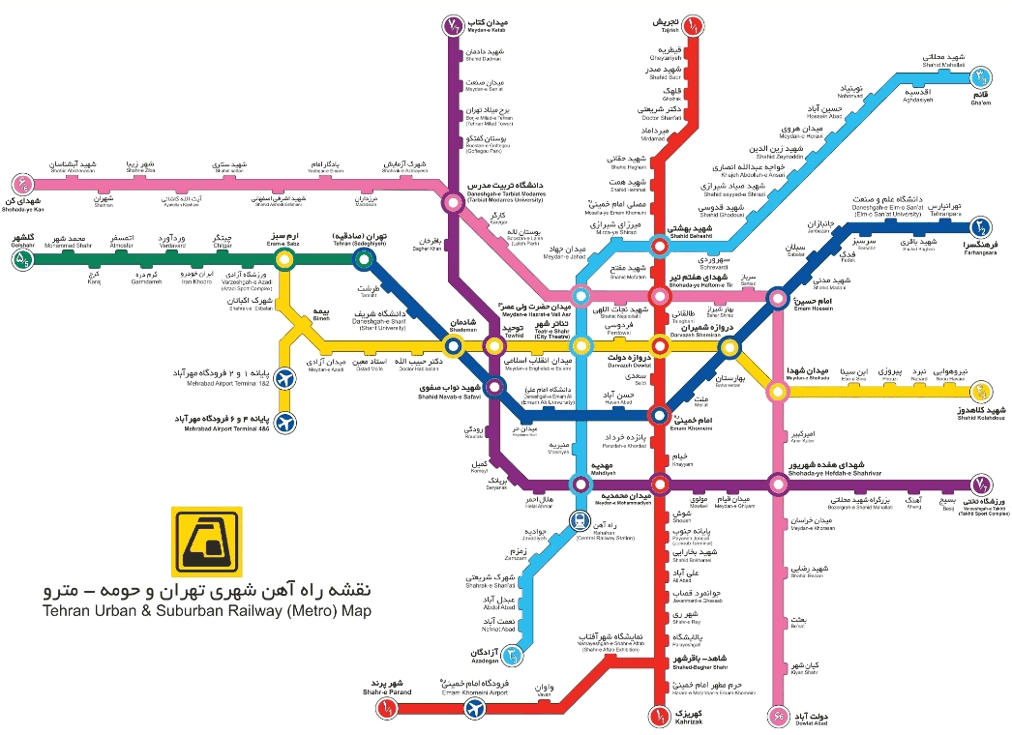 مثال تحلیل شبکه - شبکه مترو