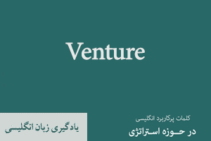 Venture: خطرپذیری و سرمایه گذاری خطرپذیر