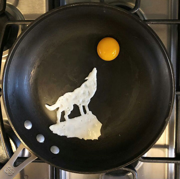 طرح‌های ابتکاری با تخم مرغ نیمرو