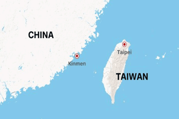 نقشه جزایر کینمن در چین