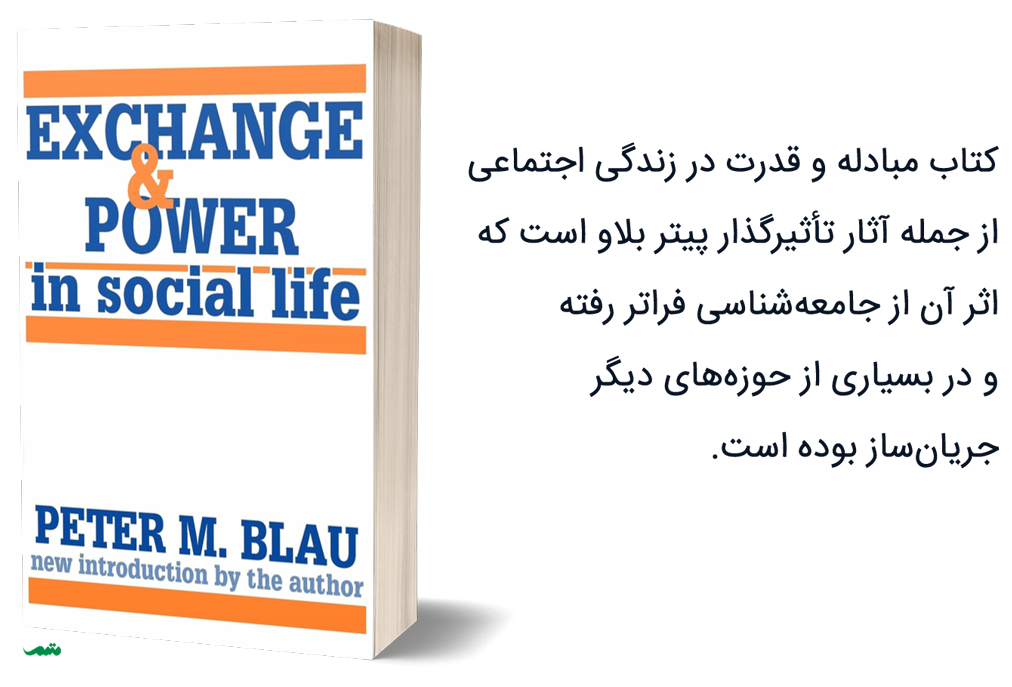 کتاب مبادله و قدرت در زندگی اجتماعی از جمله آثار تأثیرگذار پیتر بلاو است که اثر آن از جامعه‌شناسی فراتر رفته و در بسیاری از حوزه‌های دیگر جریان‌ساز بوده است.